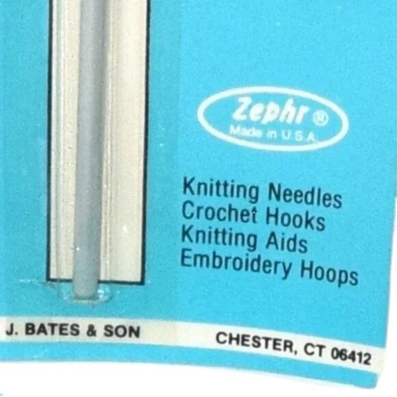 NWT NOS Vintage  Zephr Crochet Hooks Steelite & Plastic Grannycore - Picture 3 of 3